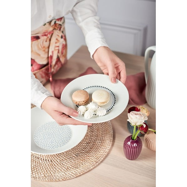 Бяла постелка от ратан , ⌀ 36 cm - Tiseco Home Studio-image-1