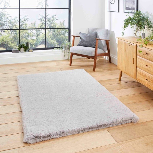 Светлосив килим 150x230 cm Super Teddy – Think Rugs-image-1