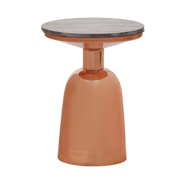 Кръгла странична масичка с мраморна плоча ø 48 cm Amira – Premier Housewares-image-4