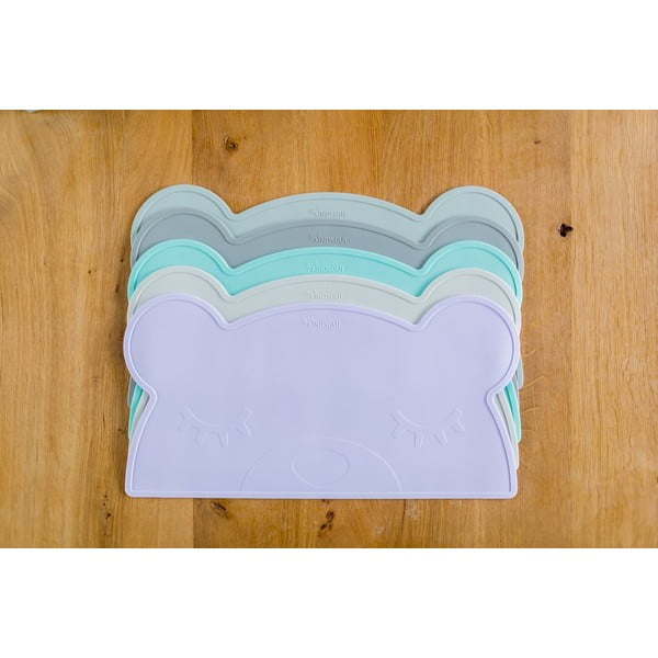 Светлосиня силиконова подложка Мече, 48 x 25 cm - Kindsgut-image-4