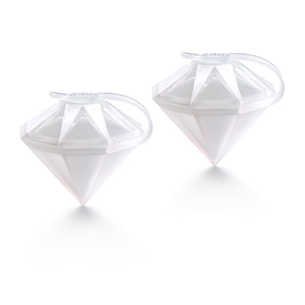 Комплект от 2 прозрачни силиконови форми с форма на диамант - Lékué