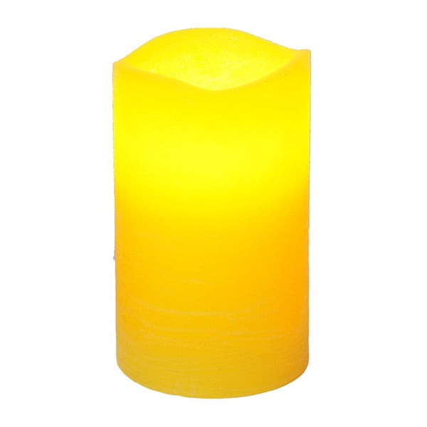 LED svíčka Real Yellow, 12 cm