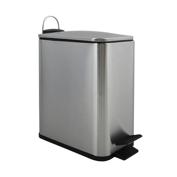 Стоманено кошче за боклук с педал в матово сребрист цвят 5 l   Erik – Spirella