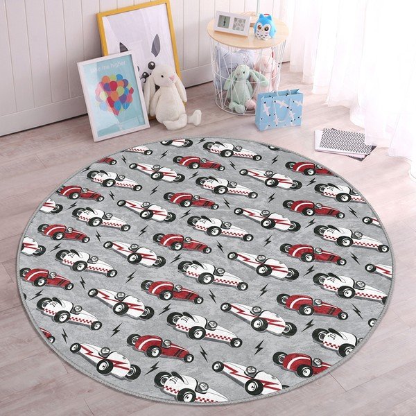 Сив детски килим ø 120 cm Comfort - Mila Home-image-2