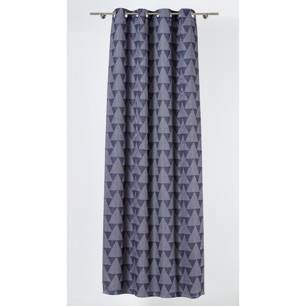 Синьо-сива завеса 130x260 cm Zatapa - Mendola Fabrics-image-1