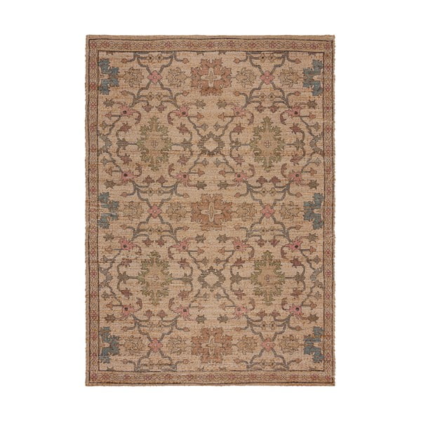 Ръчно изработен килим със смес от юта в естествен цвят 80x150 cm Celine Jute Global – Flair Rugs