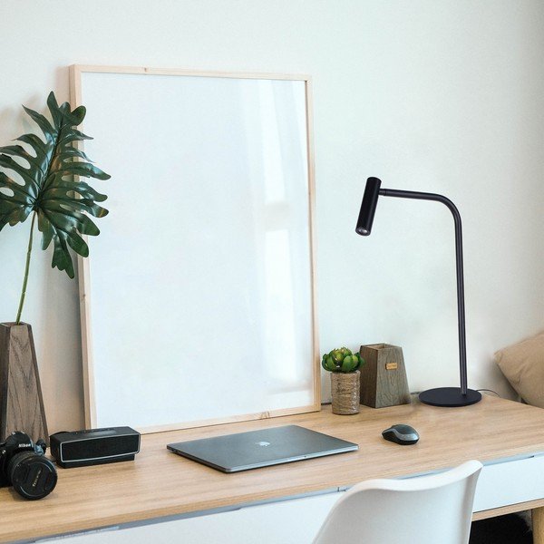 Черна настолна лампа , височина 50,3 cm Alexia - SULION-image-2