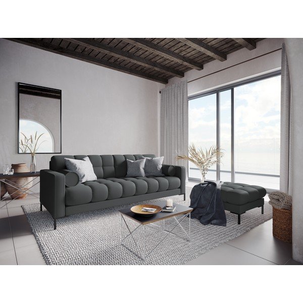 Тъмносива табуретка за крака , 60 см Bali - Cosmopolitan Design-image-4