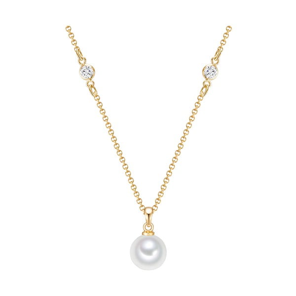 Náhrdelník s perlou Nova Pearls Copenhagen Goldie Lisa