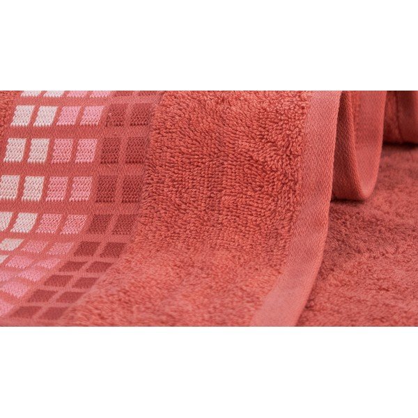 Розова памучна кърпа за баня 70x140 cm Darwin - My House-image-1