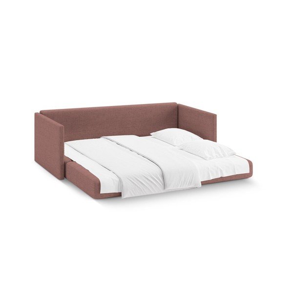 Розов шенилов сгъваем диван 209 cm Shannon – Cosmopolitan Design-image-3