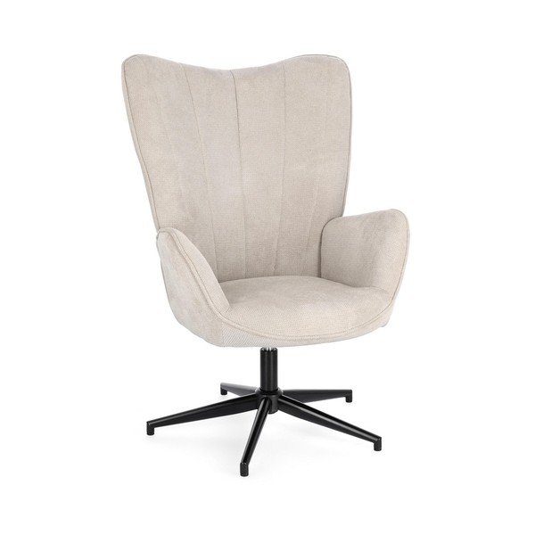 Бежово въртящо се кресло Inas – Bizzotto