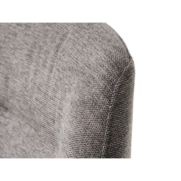 Сив тапициран трапезен стол с подлакътници Roxana – Unique Furniture-image-4