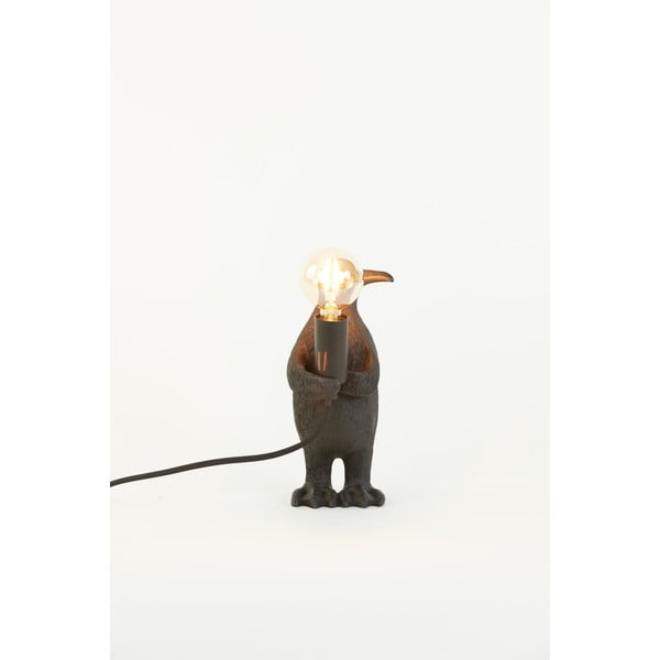 Матово-черна настолна лампа (височина 24 cm) Penguin – Light & Living-image-1