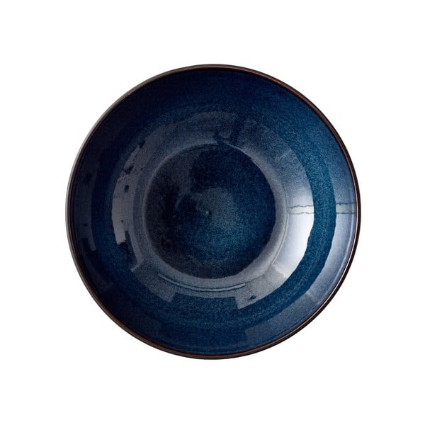 Черна/синя глинена купа ø 30 cm Gastro Dark Blue/Black – Bitz-image-3