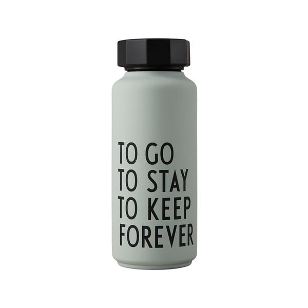 Светлозелена термобутилка Forever, 500 ml Special - Design Letters