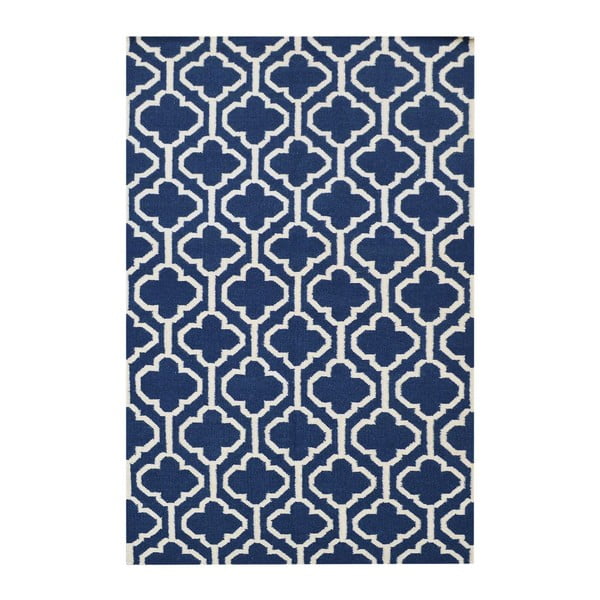 Vlněný koberec Penelope Blue, 140x200 cm