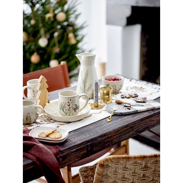 Кремава глинена чаша 400 ml Hollie – Bloomingville-image-1