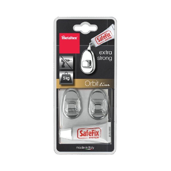 Комплект от 2 куки и лепило Orbit - Metaltex-image-2