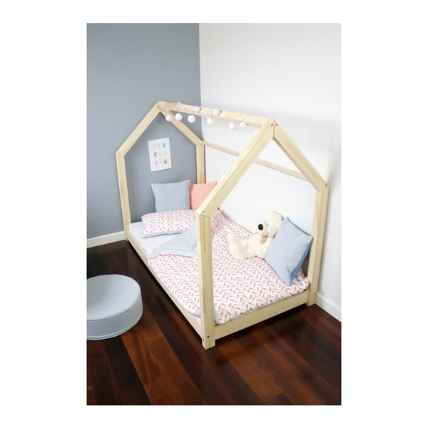Dětská postel z masivu ve tvaru domečku TERY 80x160 cm-image-3