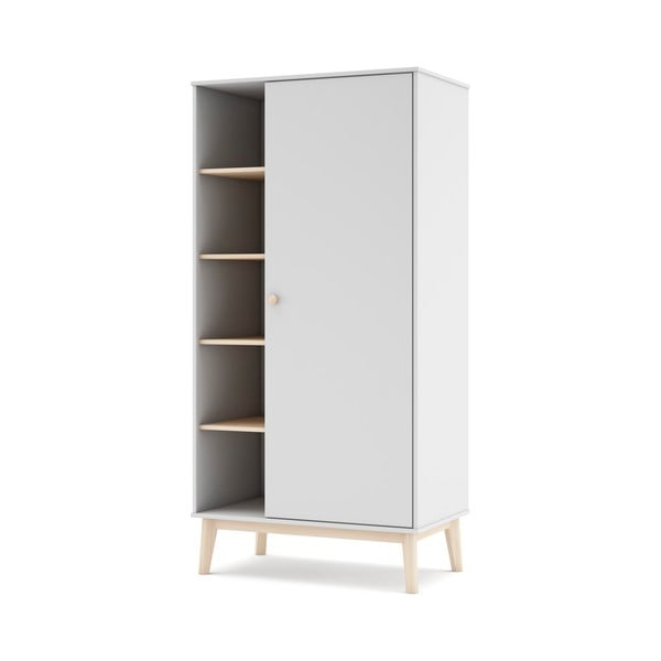 Бял детски гардероб 90x181 cm Esteban - Marckeric-image-2