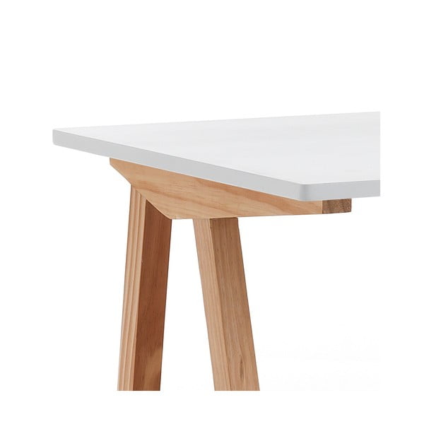 Работна маса с бял плот 60x120 cm Mak - Tomasucci-image-2
