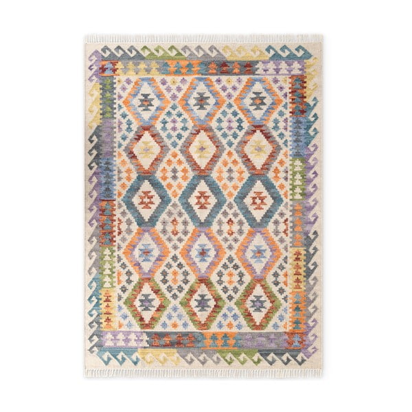 Двустранен ръчно изработен вълнен килим 120x170 cm Kamal Oasis – Nouristan