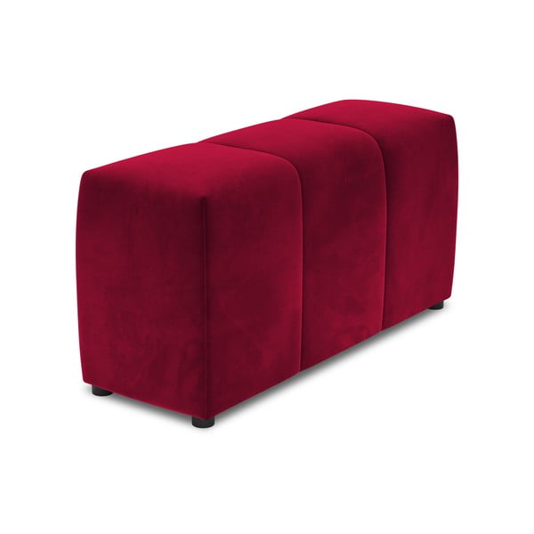 Червен кадифен подлакътник за модулен диван Rome Velvet - Cosmopolitan Design