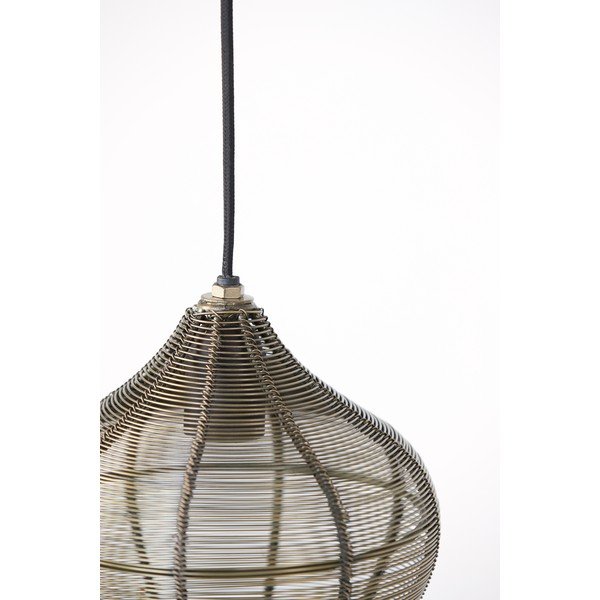 Метално висящо осветително тяло в бронзов цвят ø 27 cm Alvaro – Light & Living-image-4