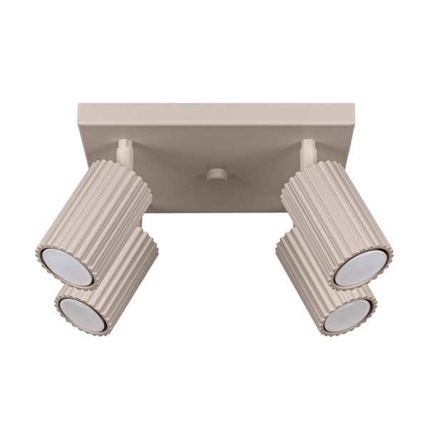 Кафяво-сив метален прожектор ø 6,5 cm Gleam – Sollux