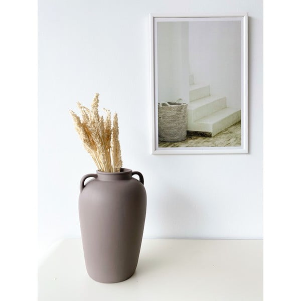 Кафяво-сива керамична ваза Pottle - Rulina-image-1