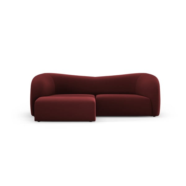 Кадифен диван в цвят бордо 237 cm Santi – Interieurs 86