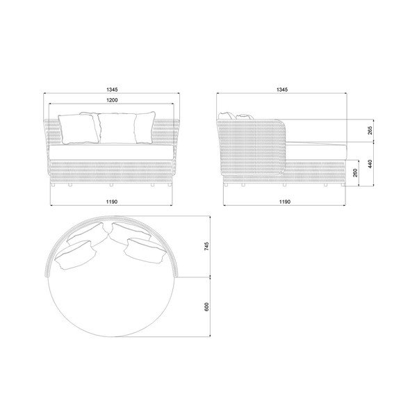 Бяло-естествено градинско легло Niva – LDK Garden-image-4