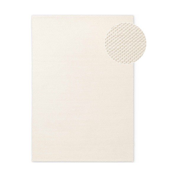 Кремав ръчно изработен вълнен килим 200x290 cm Lyon Beans – Elle Decoration