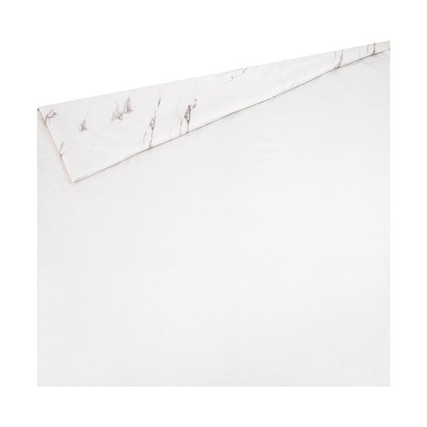 Бяло двойно спално бельо от памучен перкал , 200 x 200 cm - Westwing Collection-image-1