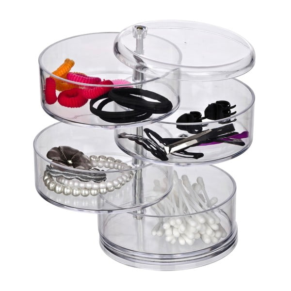 Козметичен органайзер с 4 отделения Прозрачен - Wenko-image-3