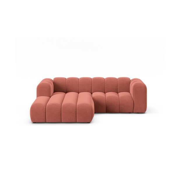 Розов ъглов диван (ляв ъгъл) Lupine – Micadoni Home