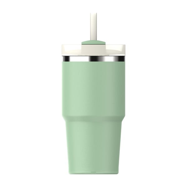 Светлозелен  термос със сламка от неръждаема стомана 600 ml Quencher H2.0 FlowState Tumbler Pistachio – Stanley-image-2
