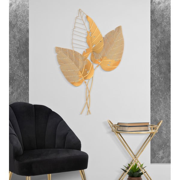 Метална декорация за стена 53x84,5 cm Autumn Leaf - Mauro Ferretti-image-1
