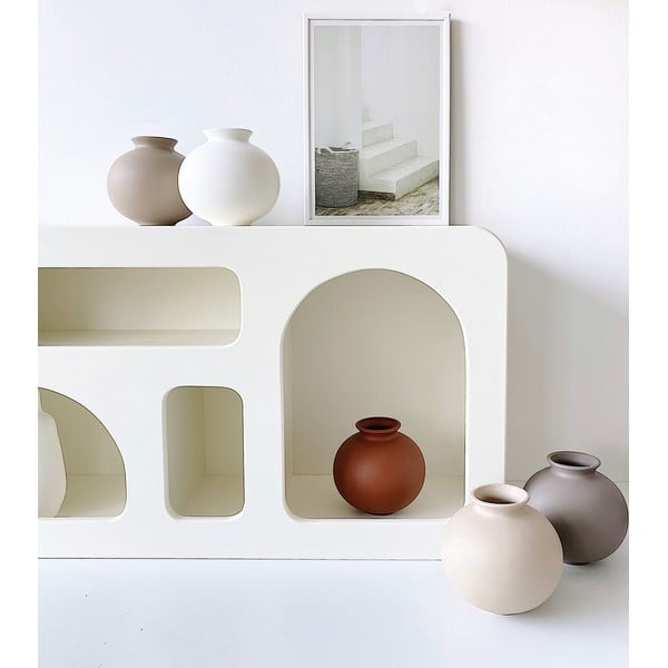 Бяла керамична ваза Toppy - Rulina-image-1