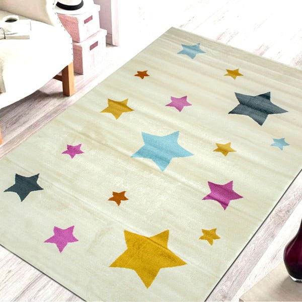 Детски килим Pinullo Stars, 120 x 170 cm - Ruby