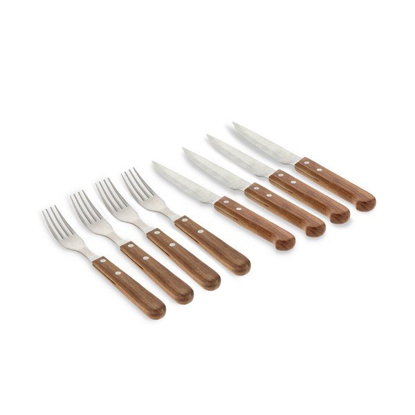 Прибори за стек в комплект от 8 бр. от неръждаема стомана в сребрист/естествен цвят – Holm-image-2