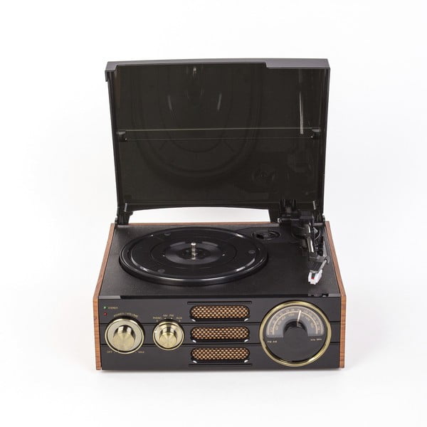 Черен грамофон с радио Empire Black TG-192 - GPO
