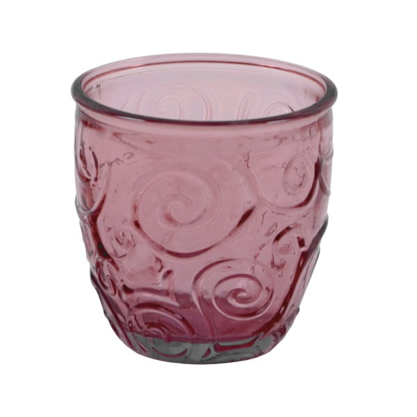 Růžová sklenice z recyklovaného skla Ego Dekor Triana, 250 ml