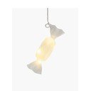 Бяла висяща коледна светлинна украса ø 1,5 cm Hannah – Sirius