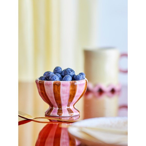 Червена/розова керамична детска купичка ø 9 cm Nini – Bloomingville-image-1