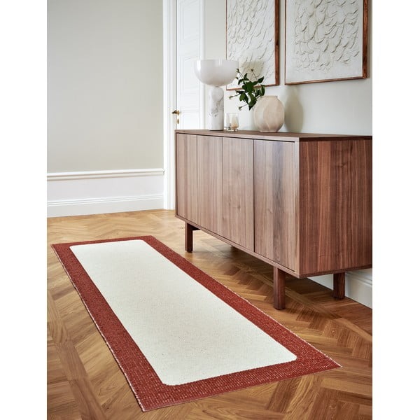 Пътека за открито и закрито в тухлен и кремав цвят 70x240 cm Ilda Brick – Pappelina-image-3