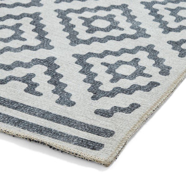 Сив килим подходящ за пране 61x120 cm Coral Grey – Think Rugs-image-4