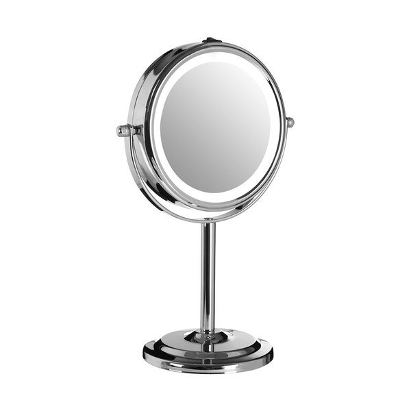 Козметично огледало със светлина/увеличително (увеличение 2x) ø 15 cm Cassini – Premier Housewares