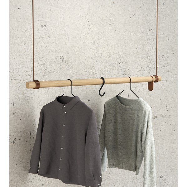 Стенна закачалка от масивен дъб в естествен цвят 110 cm Swing L – LIND DNA-image-1